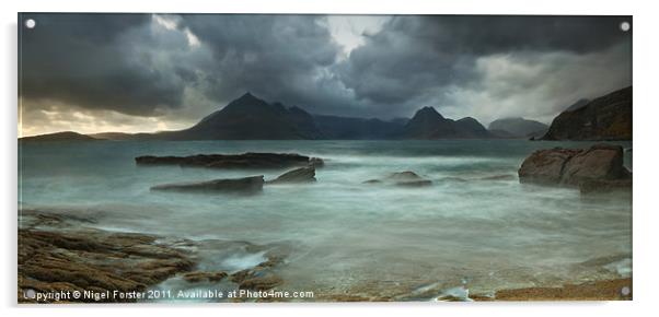 Cuillins Storm from Elgol Acrylic by Creative Photography Wales