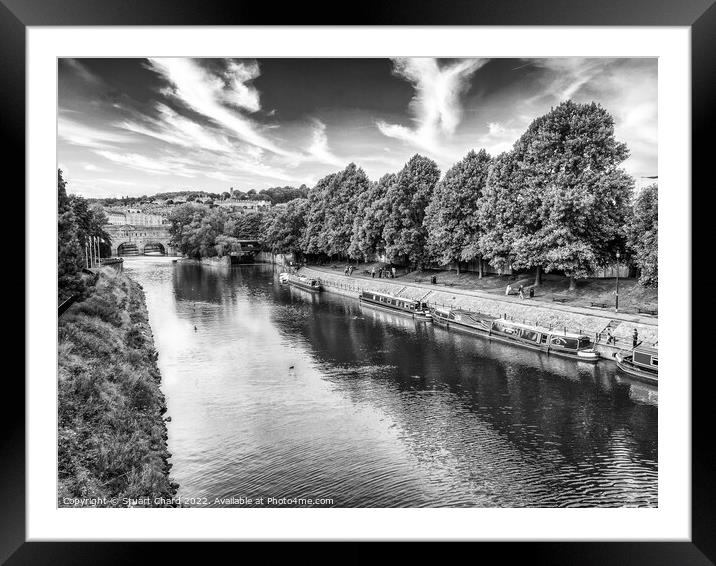 River Avon Bath Framed Mounted Print by Travel and Pixels 