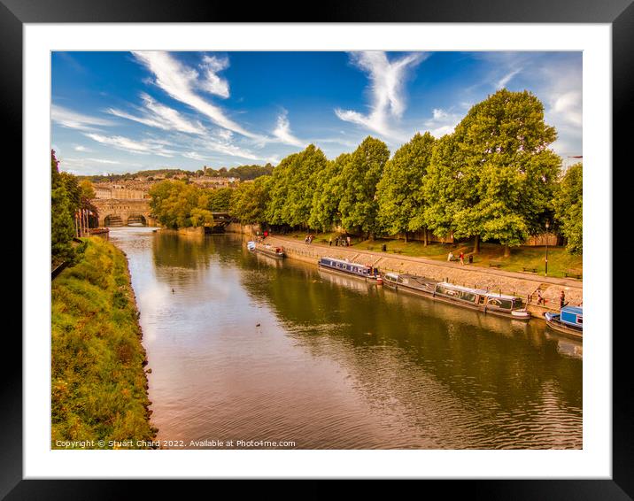 River Avon Bath Framed Mounted Print by Travel and Pixels 
