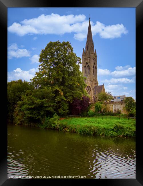 River Avon and Church Framed Print by Stuart Chard