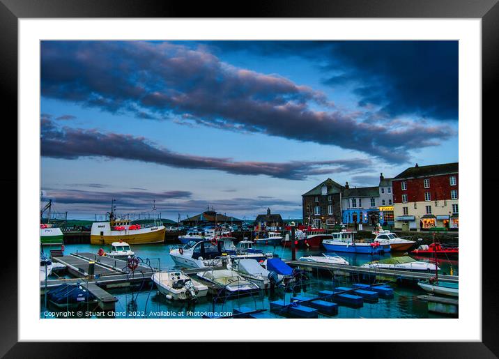 Padstow Harbour Cornwall Framed Mounted Print by Stuart Chard