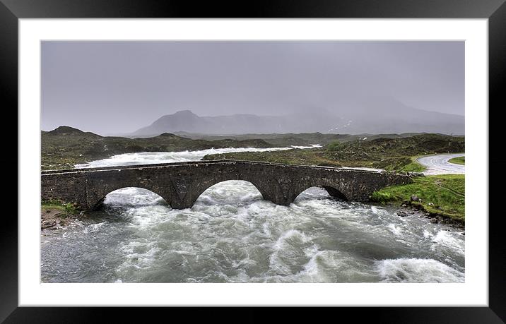Wet, Skye Framed Mounted Print by Gary Eason
