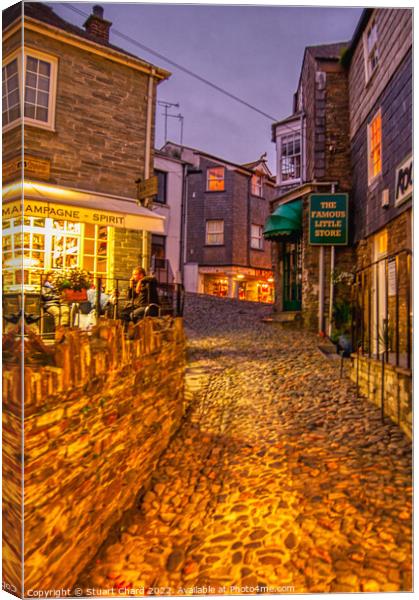 Padstow street at night Canvas Print by Travel and Pixels 