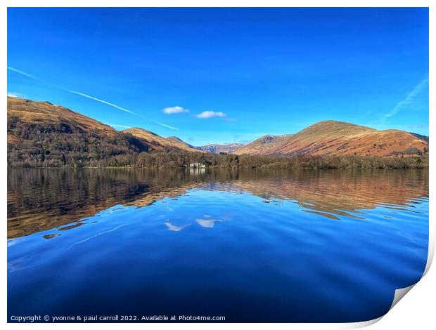 Loch Lomond near Luss Print by yvonne & paul carroll