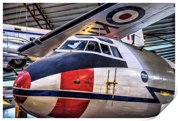 Handley Page Hastings at RAF Cosford  Print by Dave Urwin