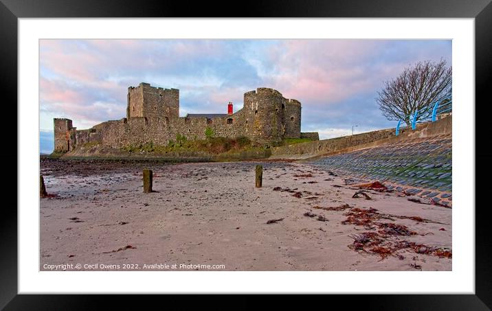 Norman Castle Framed Mounted Print by Cecil Owens