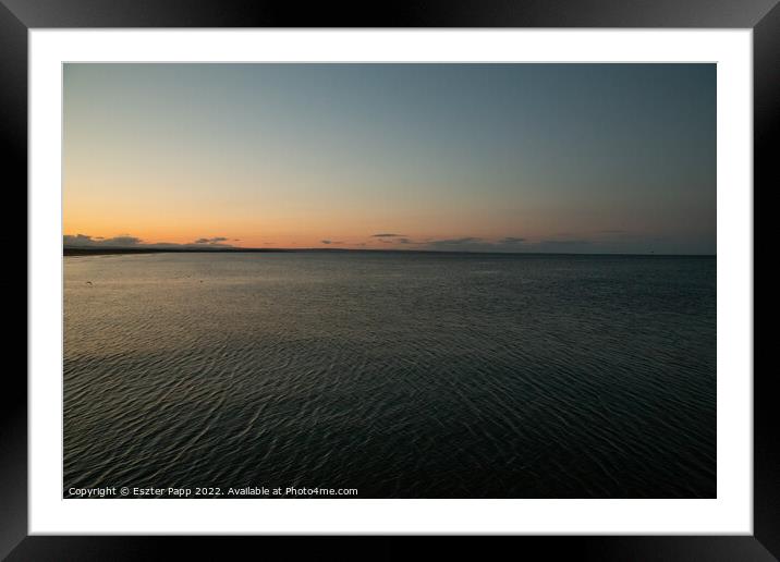 A sunset in Scotland  Framed Mounted Print by Eszter Papp