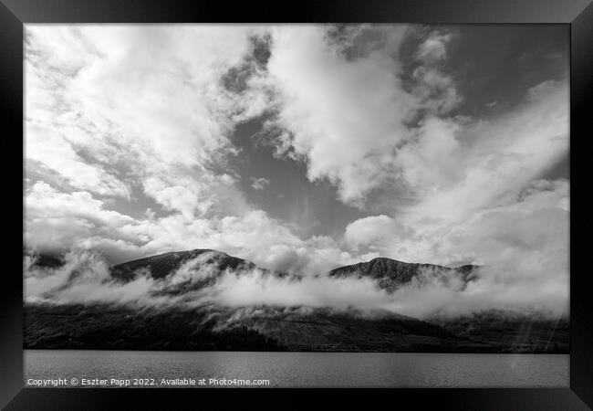 Sky cloud over Loch Ness  Framed Print by Eszter Papp