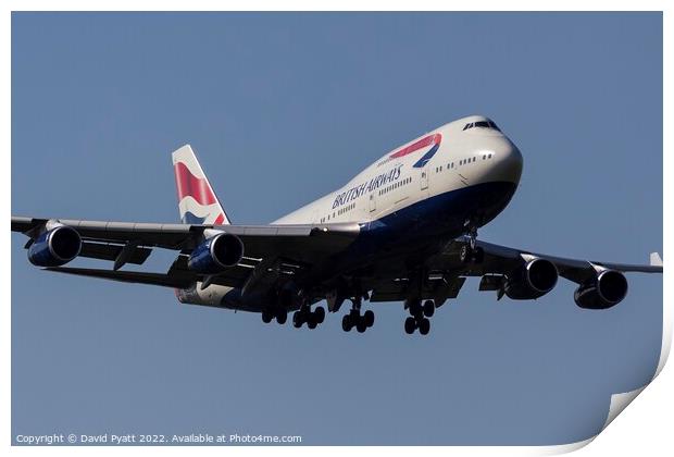 British Airways Boeing 747     Print by David Pyatt