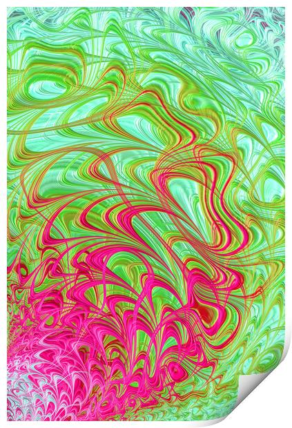 Fractal Funnel Print by Vickie Fiveash