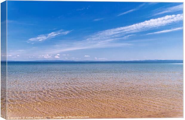 Clear Blue Waters at Claggain Bay Canvas Print by Kasia Design