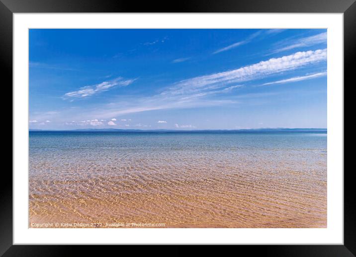 Clear Blue Waters at Claggain Bay Framed Mounted Print by Kasia Design