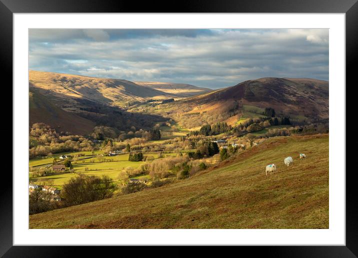 The Swansea Valley and Brecon Beacons Framed Mounted Print by Leighton Collins