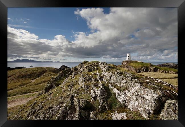 Ynys Llanddwyn and Twr Mawr Framed Print by Dave Urwin