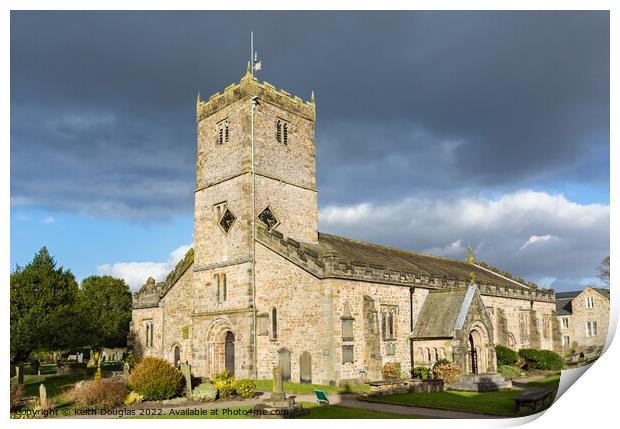 St Mary's Church, Kirkby Lonsdale Print by Keith Douglas