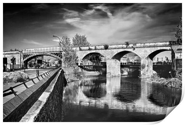 Norfolk Bridge and River Don  Print by Darren Galpin