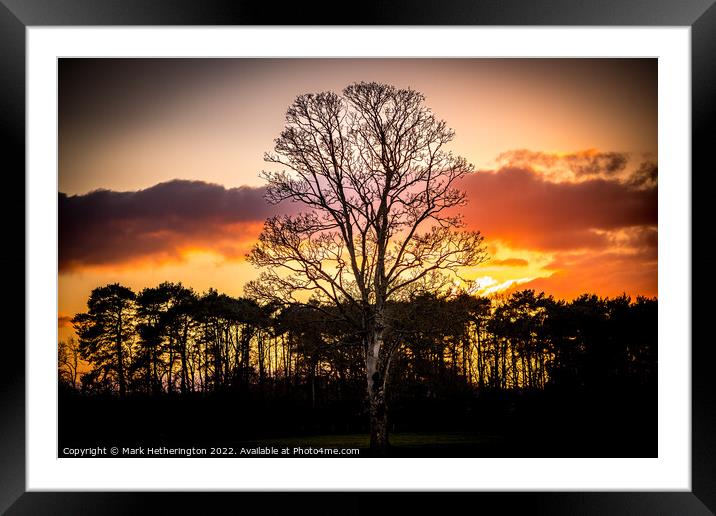 Stunning Sunset Framed Mounted Print by Mark Hetherington