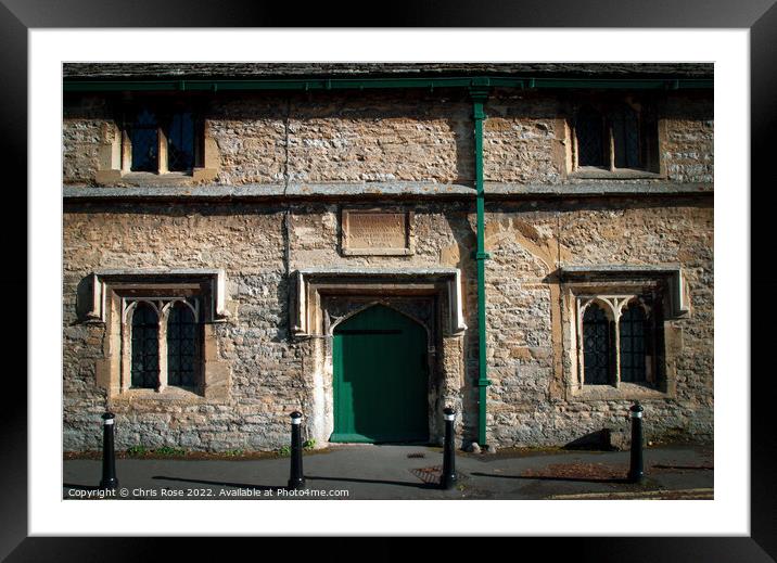 Cotswolds, Burford Almshouses Framed Mounted Print by Chris Rose