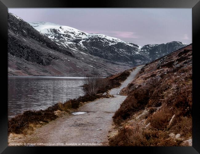 Loch Turret Path Framed Print by Fraser Hetherington