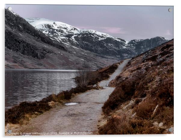 Loch Turret Path Acrylic by Fraser Hetherington