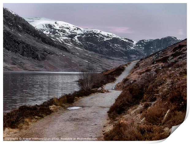 Loch Turret Path Print by Fraser Hetherington