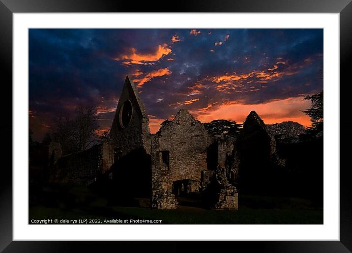 DRYBURGH ABBEY Framed Mounted Print by dale rys (LP)