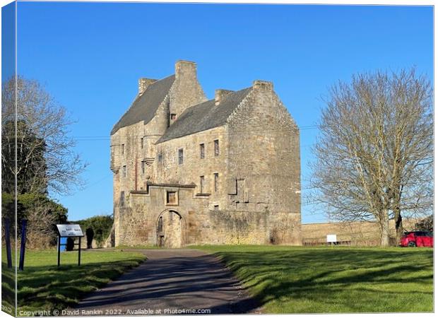 Midhope Castle ,( Lallybroch )  near Edinburgh Canvas Print by Photogold Prints