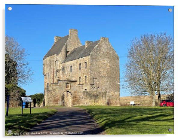 Midhope Castle ,( Lallybroch )  near Edinburgh Acrylic by Photogold Prints