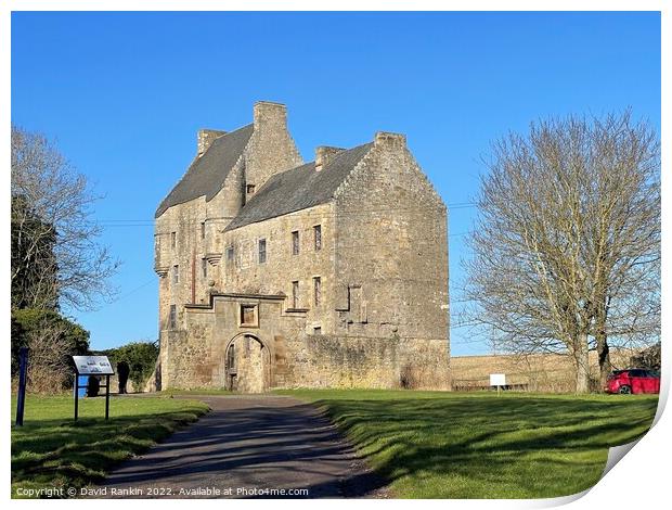 Midhope Castle ,( Lallybroch )  near Edinburgh Print by Photogold Prints