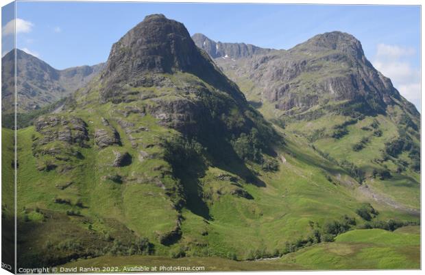 Glencoe in the Highlands of Scotland  Canvas Print by Photogold Prints