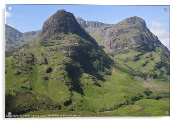 Glencoe in the Highlands of Scotland  Acrylic by Photogold Prints