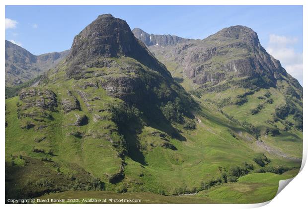 Glencoe in the Highlands of Scotland  Print by Photogold Prints