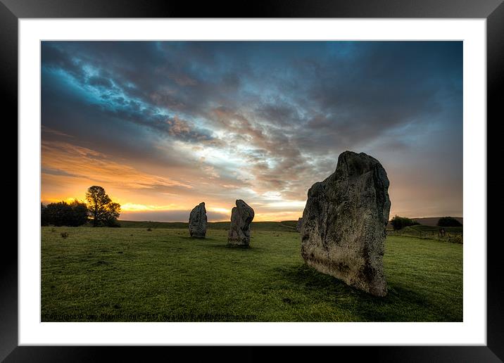 Avebury Sunrise Framed Mounted Print by Izzy Standbridge