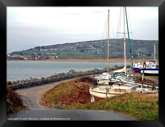 Shell Island, Wales. Framed Print by john hill