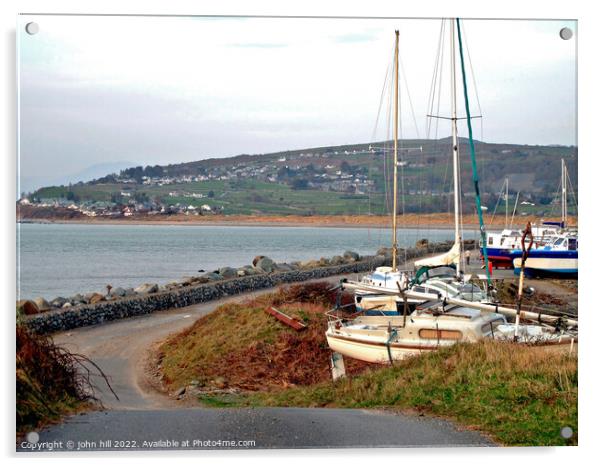 Shell Island, Wales. Acrylic by john hill