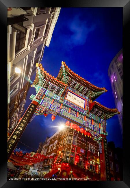 Chinatown, London Framed Print by Simon Connellan