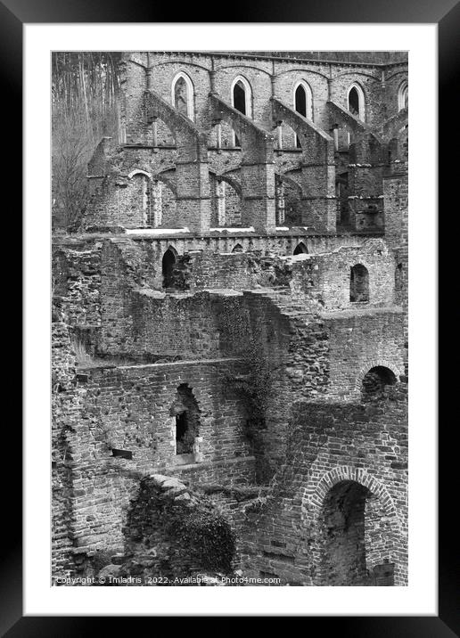 Abstract Villers Abbey, Belgium Framed Mounted Print by Imladris 