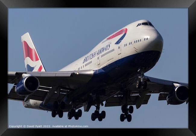 British Airways Boeing 747   Framed Print by David Pyatt