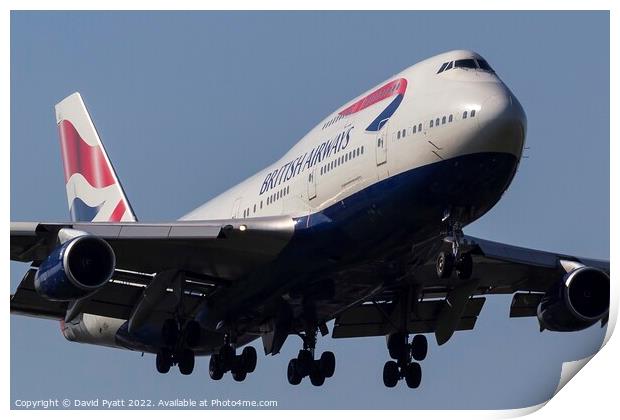 British Airways Boeing 747   Print by David Pyatt