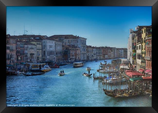 Grand Canal Venice 3 Framed Print by Angela Wallace