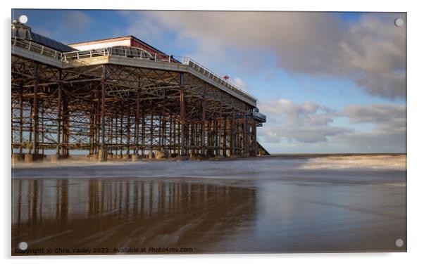 Long exposure of Cromer Pier, Norfolk coast Acrylic by Chris Yaxley