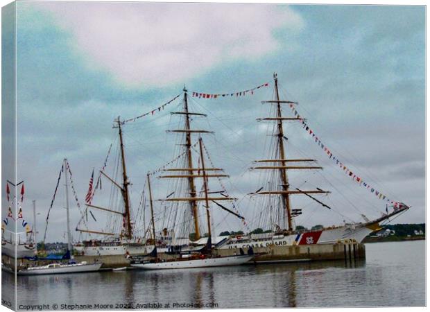 Tall ships Canvas Print by Stephanie Moore