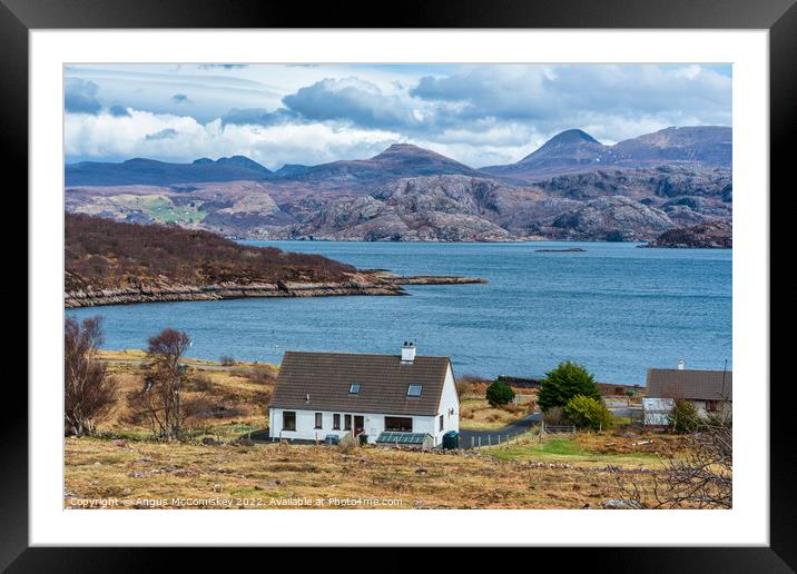 Loch Torridon and the Torridon Hills Framed Mounted Print by Angus McComiskey