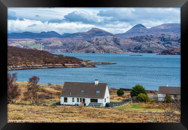 Loch Torridon and the Torridon Hills Framed Print by Angus McComiskey