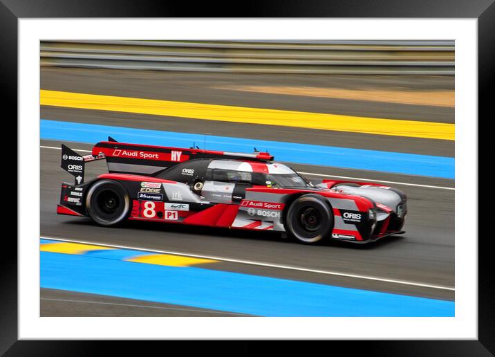 Audi R18 Sports Motor Car Framed Mounted Print by Andy Evans Photos