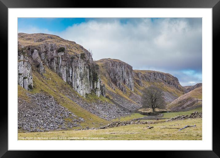 Holwick Scar, Teesdale (2) Framed Mounted Print by Richard Laidler