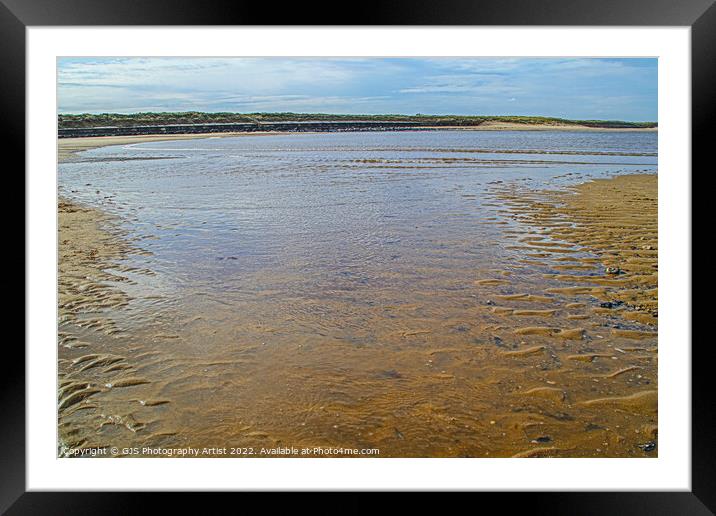 Ripples in the Sand  Framed Mounted Print by GJS Photography Artist