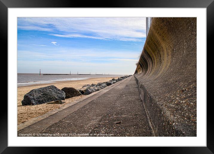 Eyes Right Seawall Framed Mounted Print by GJS Photography Artist