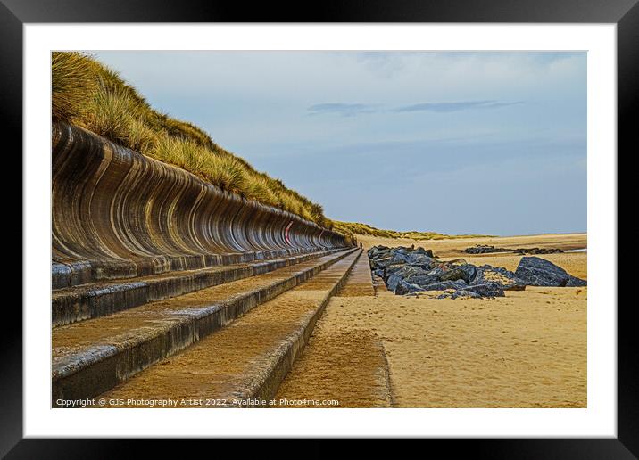 Eyes Left Seawall Framed Mounted Print by GJS Photography Artist