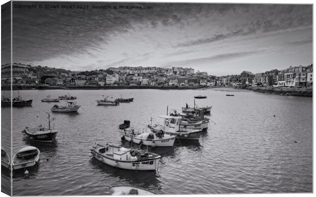 St Ives Sunset Canvas Print by Stuart Wyatt